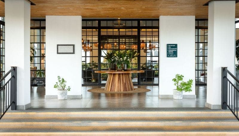 Ciêla Resort entrance and lobby